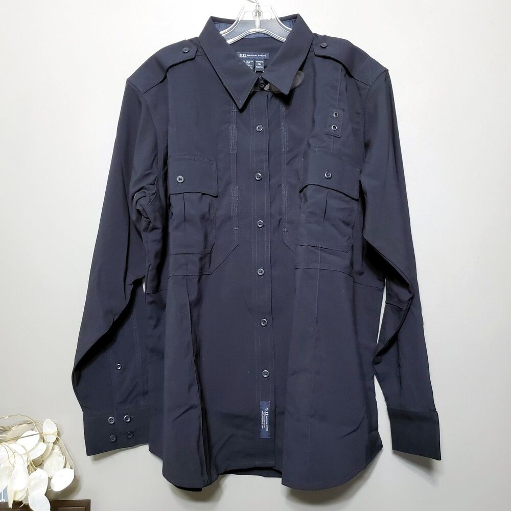 5.11 Tactical Series Class B Uniform Shirt Womens Size 2XL Midnight Navy Blue